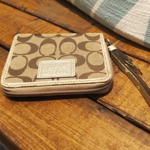 COACH Signature Wristlet Wallet